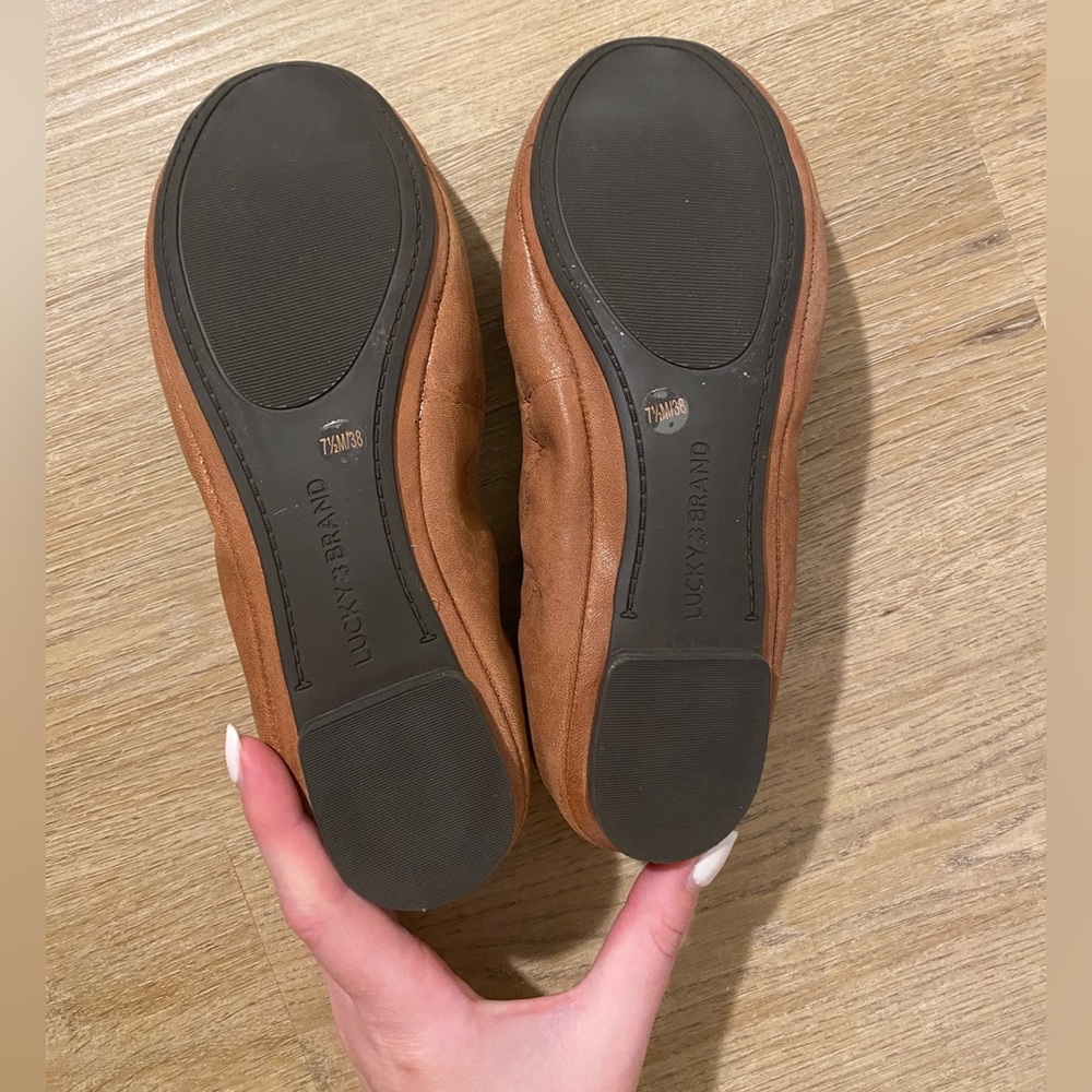 Lucky Brand Women’s Emmie Flats in Bourbon Winter Haze, Size 7.5 - Picture 4 of 5